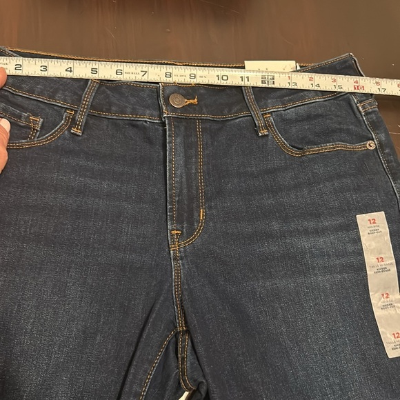Old Navy Midrise Kicker Boot Cut Jeans Women Size 12 NEW - Picture 4 of 13